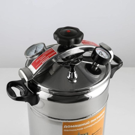 Autoclave-sterilizer "Home cellar", 22 l, manometer, thermometer, pressure discharge valve-2