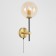 Sconces Citilux "Lauren" CL146413, 15x36 cm, 1x40W, E14, brown color