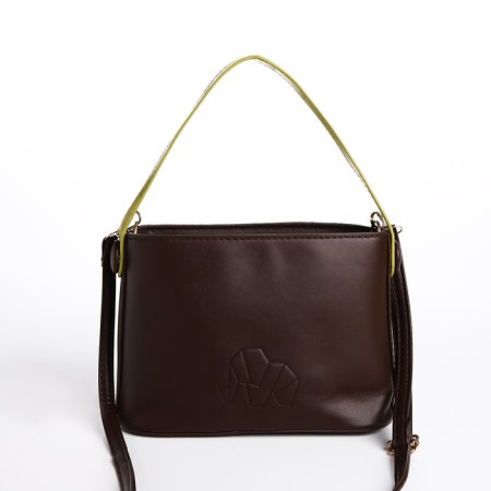 Cross-Bodi Bag on a zipper, brown color