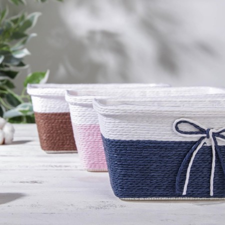 Kashpo for flowers wicker "bow", 23.5 × 12.5 × 10.5 cm, rectangle, color mix-8