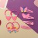 Hair set "vanilla" (4 elastic bands, 4 invisibility) butterflies, pink
