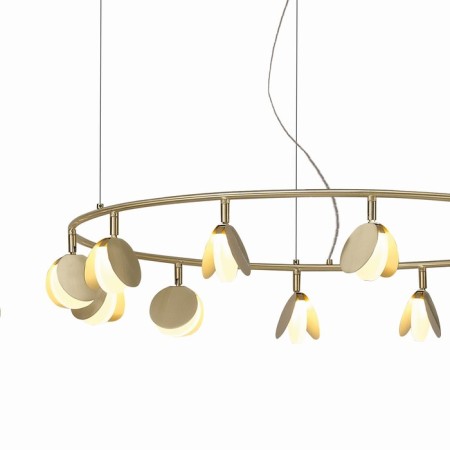 Suspended chandelier Mantra Shell, Led, 6360lm, 3000k, 300 mm, gold color-4