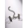 Choker "Alexandria" lace, beads, white color, l = 30 cm
