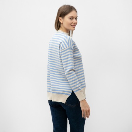 Female jumper, blue/milk color, size 46-50-3