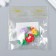 Decor for creativity plastic "Vegetables with eyes" set 4 pcs 1.8 cm