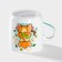Mug ceramic shade "Tigerok with pears", 230 ml, white color