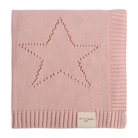 Baby blanket, size 70x90 cm, color peach-1
