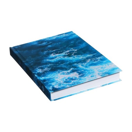 Diary on the stitch half -dated A5, 192 sheets, cardboard 7BC, "sea breeze", foil-1