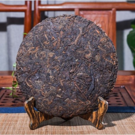 Chinese sustained tea "Shu puer. Lao Puer", 357 g, 2009, damn it-2