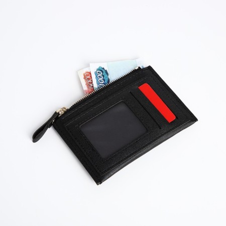 Cardholder with lightning, black color-3