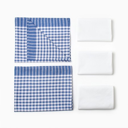 Kit. set Ethel Mix: a towel 42x67 cm - 2 pcs, a napkin 40x40 cm - 3 pcs, 100% HL-10