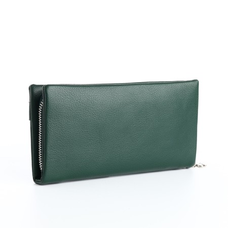 Women's wallet with lightning, green color-1