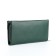 Women's wallet with lightning, green color
