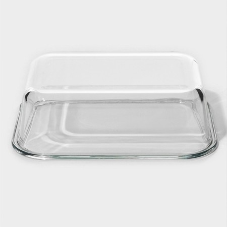 Container from heat -resistant glass of the “click” shares, 620 ml, 18 × 14 × 6.5 cm, with a lid-5
