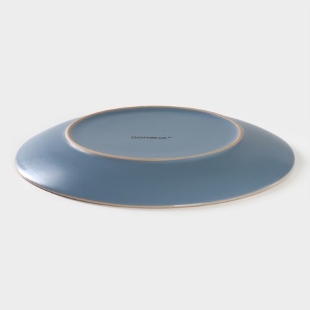Board ceramic dinner shade "Vanilla", d = 27 cm, blue color-2