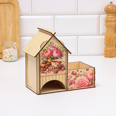 Tea house with the candy "Piono", 18 x 10 x 16.5cm-2
