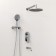 The shower system wasserkraft a175819, built -in, tropical shower, shower, chromium