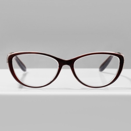 Ready glasses GA0577 (Color: C2 Brown; Diopter: + 3; Toning: No)-1
