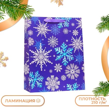 Gift package "Snowflakes", 33 x 42.5 x 15 cm