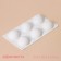 Konfinetta baking form “Figures. Hemisphere ”, silicone, 27.8 × 16.3 × 3.4 cm, 6 cells (D = 6.7 cm), white color