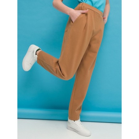 Pants for girls, height 140 cm, brown color-6