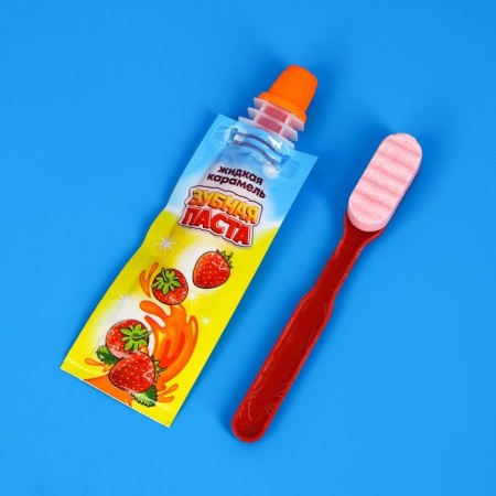 Assorted sugar "toothbrush with paste", 15 g-1