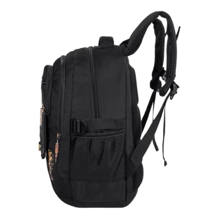 Youth backpack 40 x 28 x 14 cm, ergonomic back, monkking, w207 black-1