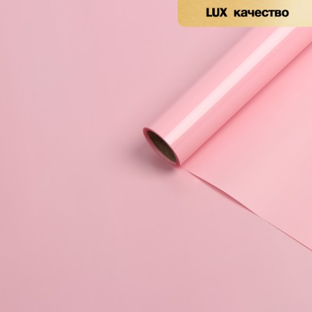 Flower film "Bright matte", light pink, 57 cm x 5 m 65 microns-3