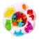 Porter "Chamomile" with tweezers, multi -colored figures, according to the Montessori methodology