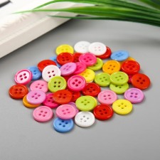 A set of buttons of decorative plastic 