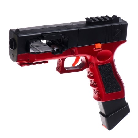 Glock pistol with tape supply of cartridges, works from the battery-1