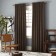 Set of curtains "Ibiza", size 140 x 270 cm - 2 pcs, picking up - 2 pcs, chocolate color