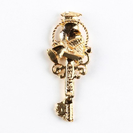 The souvenir key for the graduation "Key to Knowledge", metal, 2 x 4.8 cm-4