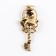 The souvenir key for the graduation "Key to Knowledge", metal, 2 x 4.8 cm