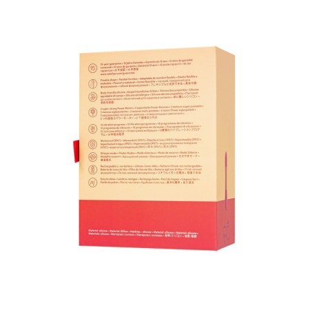 Multifunctional vibrator for Satiffyer Elastic Joy steam, red color-5