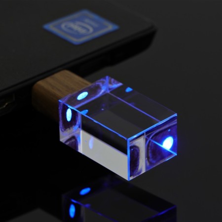 Flash drive E 310 Wood BL, 32 GB, USB2.0, th Up 25 MB/s, PBU up to 15 Mb/s, crystal in a tree-7