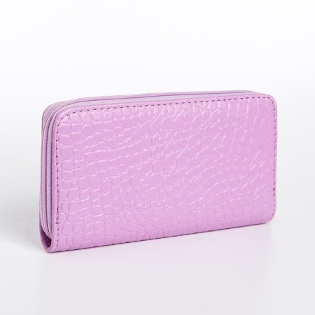 Women's wallet with lightning, lilac color-1