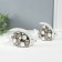 Souvenir ceramics "Two fish - bubbles" White with silver set 2 pcs 4.8x22x12 4.8x17.5x13 cm 10323