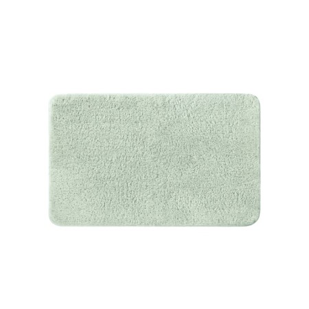 Bathroom rug IDDIS, 50x80 cm, microfiber, light green color