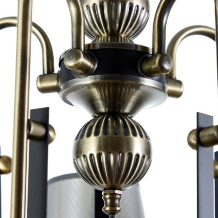 Chandelier NH5270/5 AB+BK bronze/black 5x40W E27 64x61x85cm-4