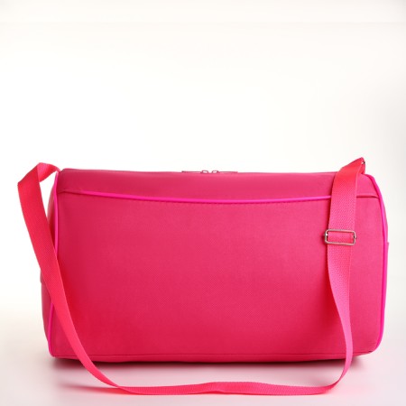 Sports bag with lightning, external pocket, pink color-3