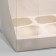 Confectionery folding box for 6 cupcakes, white 23.5 x 16 x 14 cm