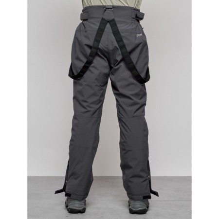 Semi-combinezone ski insulated male winter, size 56, dark gray color-8
