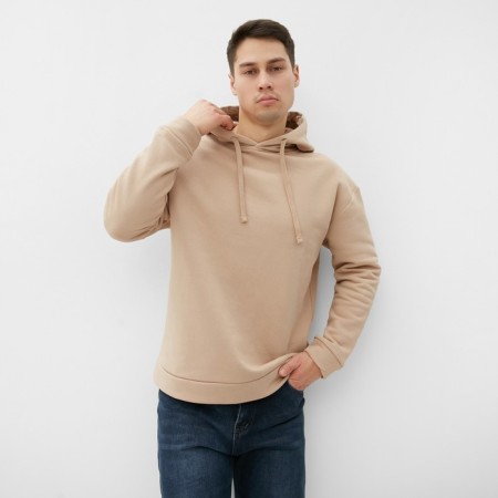 Male sweatshirt is formed, beige color, size 50-52 (XL-XXL)