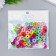 Beads for creativity plastic "Ring" Color set 100 pcs 1.2x1.2 cm