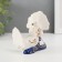 Souvenir ceramics "2 pigeon" cobalt, rhinestones 9.2x12x6 cm