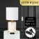 The desktop "Juno" E14 40W is a white-gold 13x13x26.5 cm