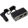 The cigarette lighter branch of 2 nests 8a and 2 USB, 12/24V, 2 A