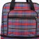 Lightning bag, with an increase, external pocket, blue/red color