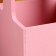 Kashpo - wooden box 13.5x13.5x30 cm pink coral